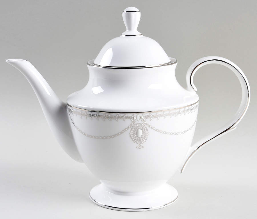 Empire Pearl Teapot & Lid by Lenox-1