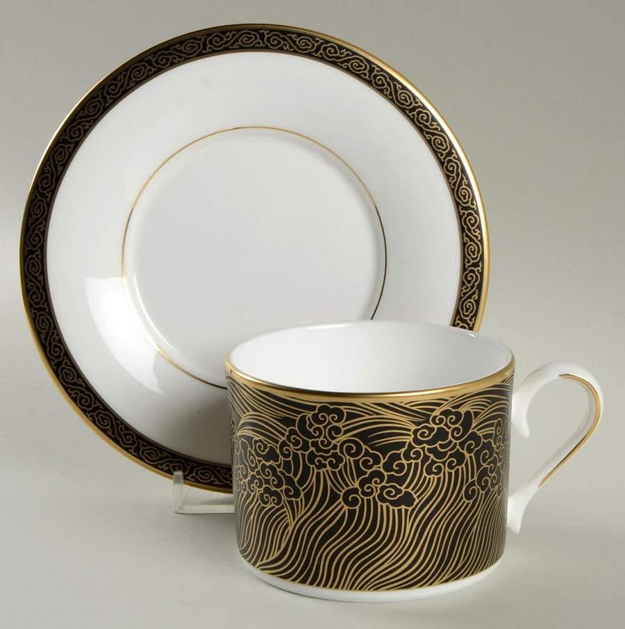 Mandarin Flat Cup & Saucer Set by Lenox-1