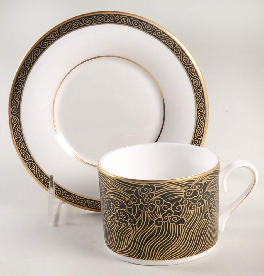 Mandarin Flat Cup & Saucer Set by Lenox-1