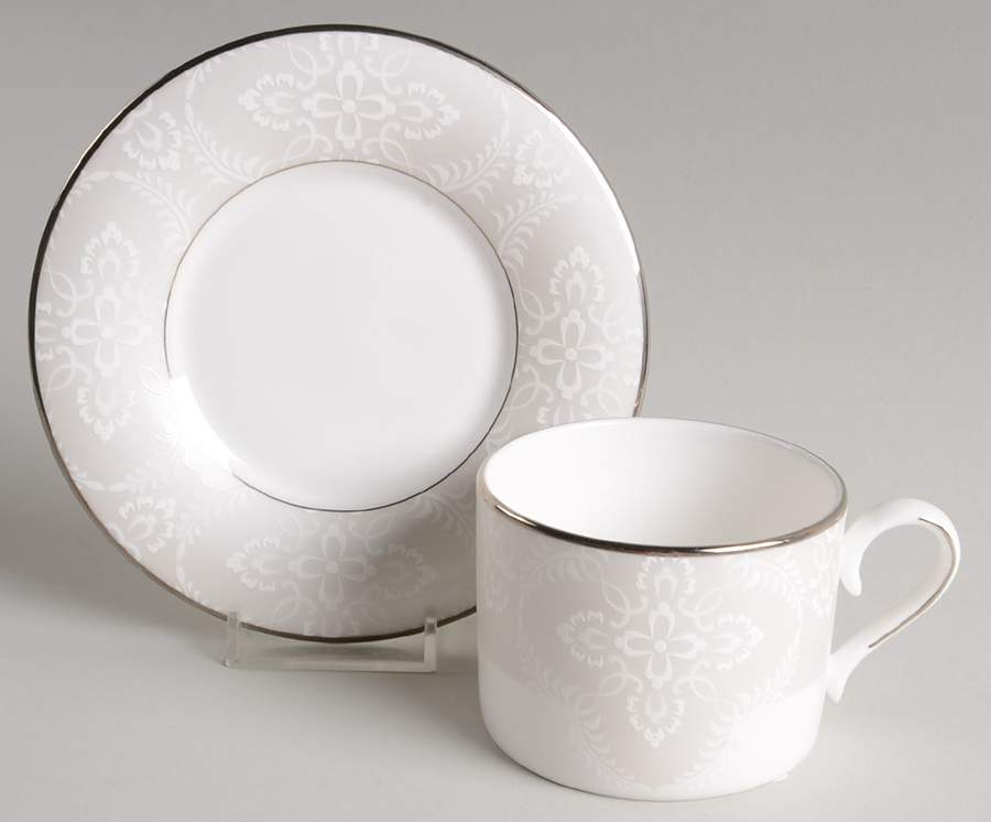 Organdy Flat Cup & Saucer Set by Lenox-1