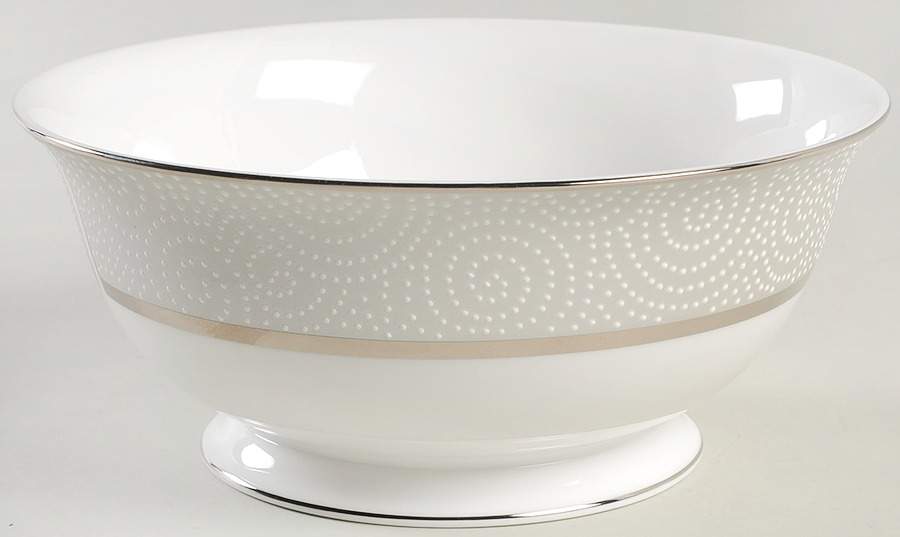 Pearl Beads 8" Round Vegetable Bowl by Lenox-1