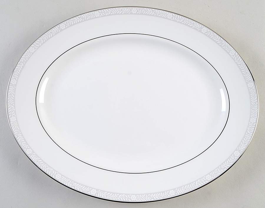Sheer Grace 13" Oval Serving Platter by Lenox-1