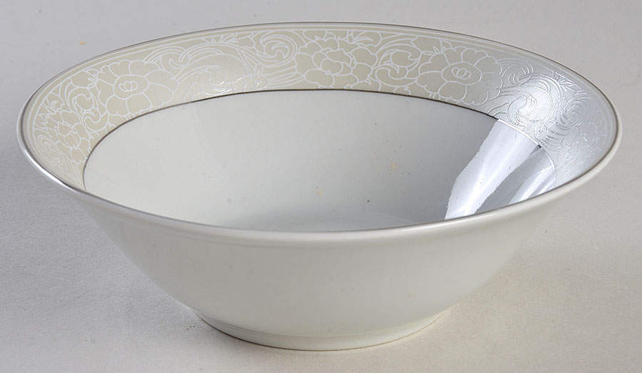 Orchid Silver Soup/Cereal Bowl by Lorren Home Trends-1