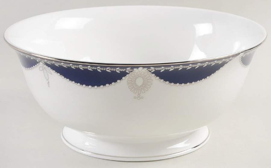 Empire Pearl Indigo 9" Round Vegetable Bowl by Lenox-1