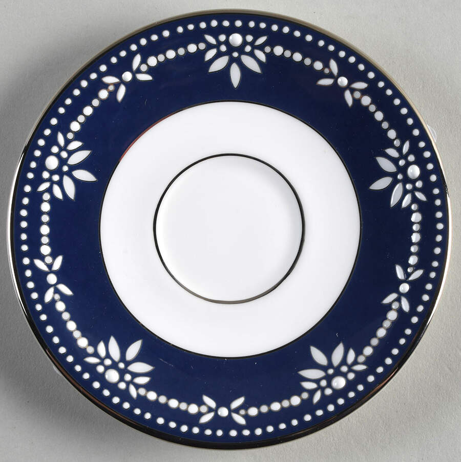 Empire Pearl Indigo Saucer for Demitasse Cup by Lenox-1