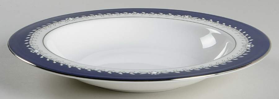 Empire Pearl Indigo Large Rim Soup Bowl by Lenox-1