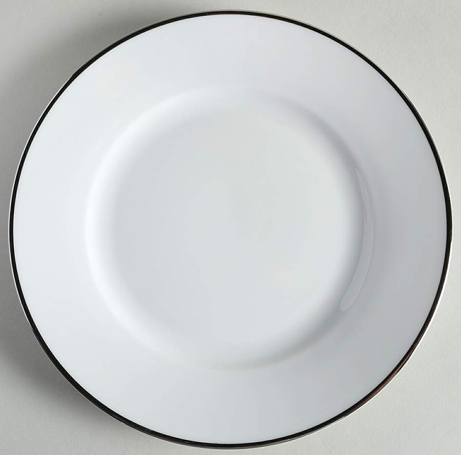 Platinum Banded Salad Plate by Linens N Things-1