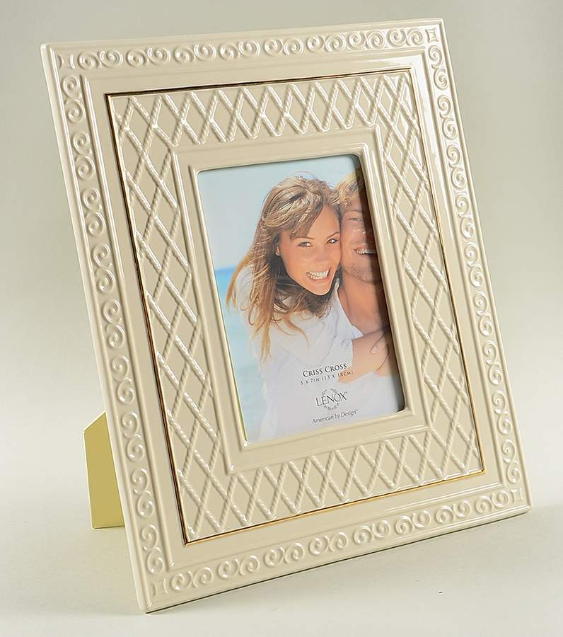 Crisscross Frame-Holds 5" X 7" by Lenox-1