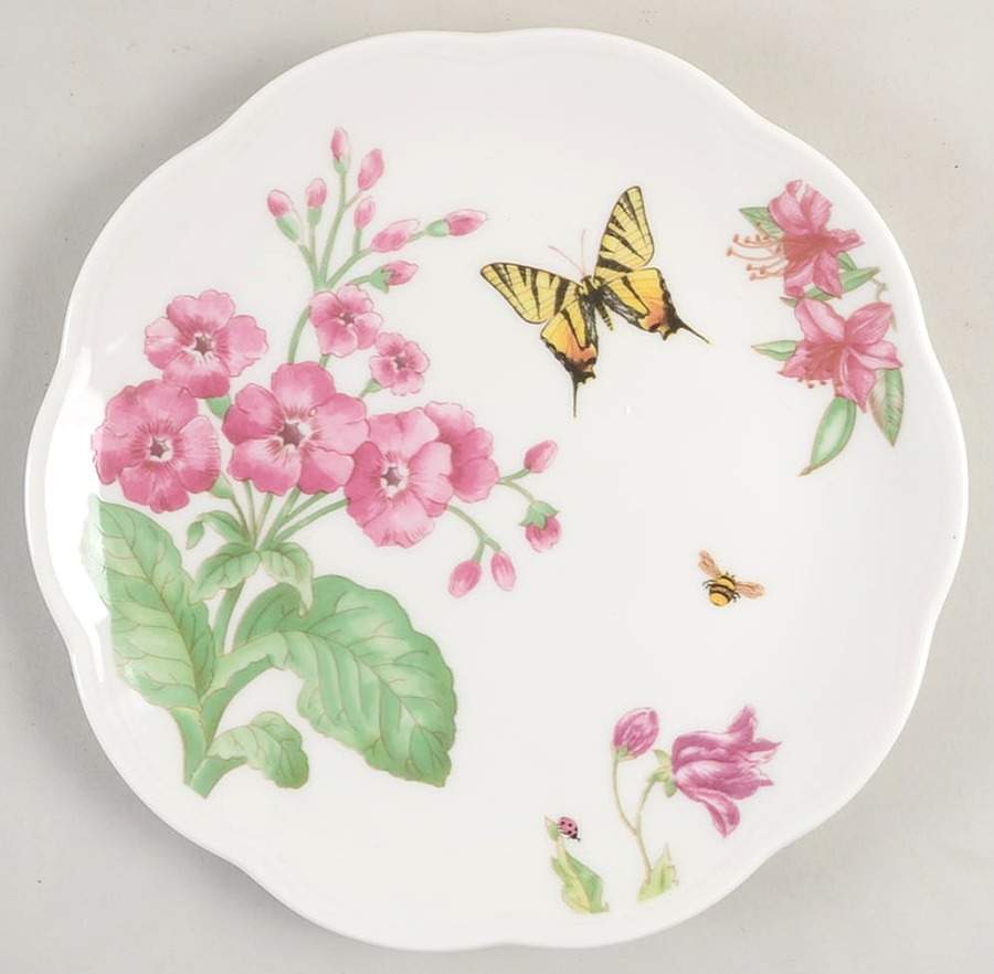 Butterfly Meadow Bloom Salad/Dessert Plate by Lenox-1
