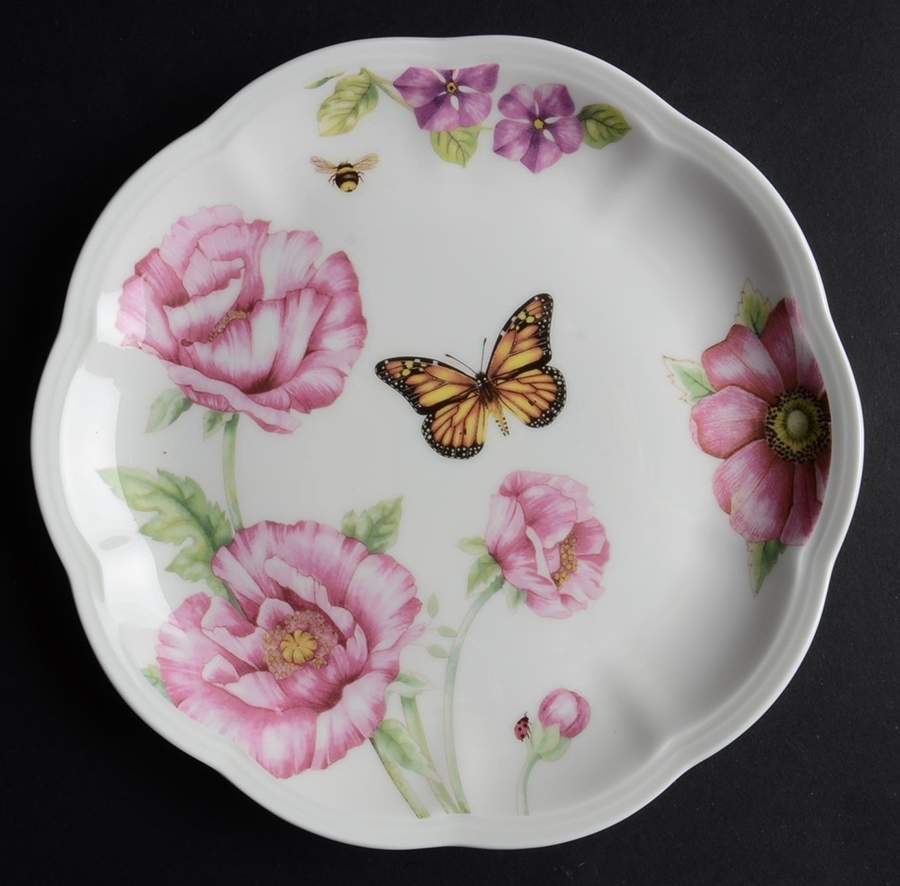 Butterfly Meadow Bloom Salad/Dessert Plate by Lenox-1