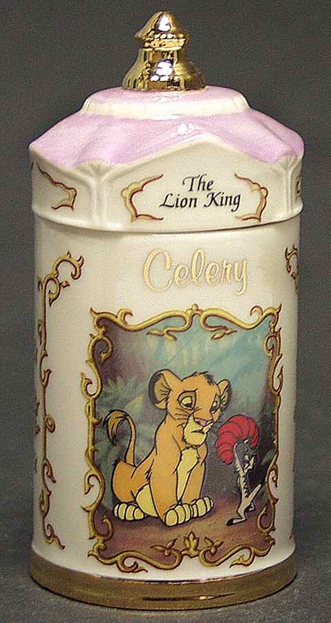 Walt Disney Spice Jar Collection Spice Jar Set Individual Jar & Lid by Lenox-1