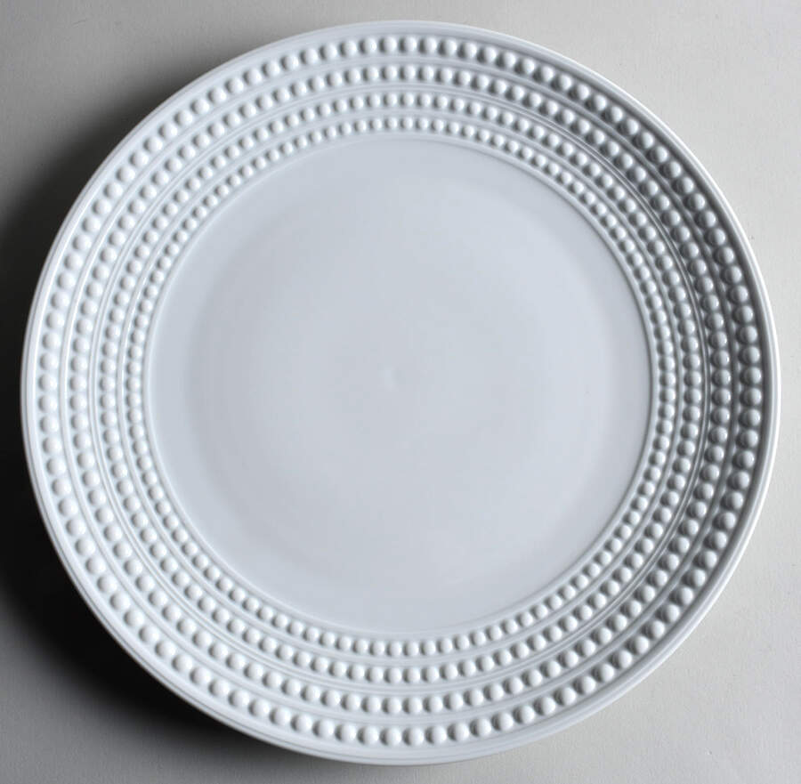 Perlee White Service Plate (Charger) by L'Objet-1