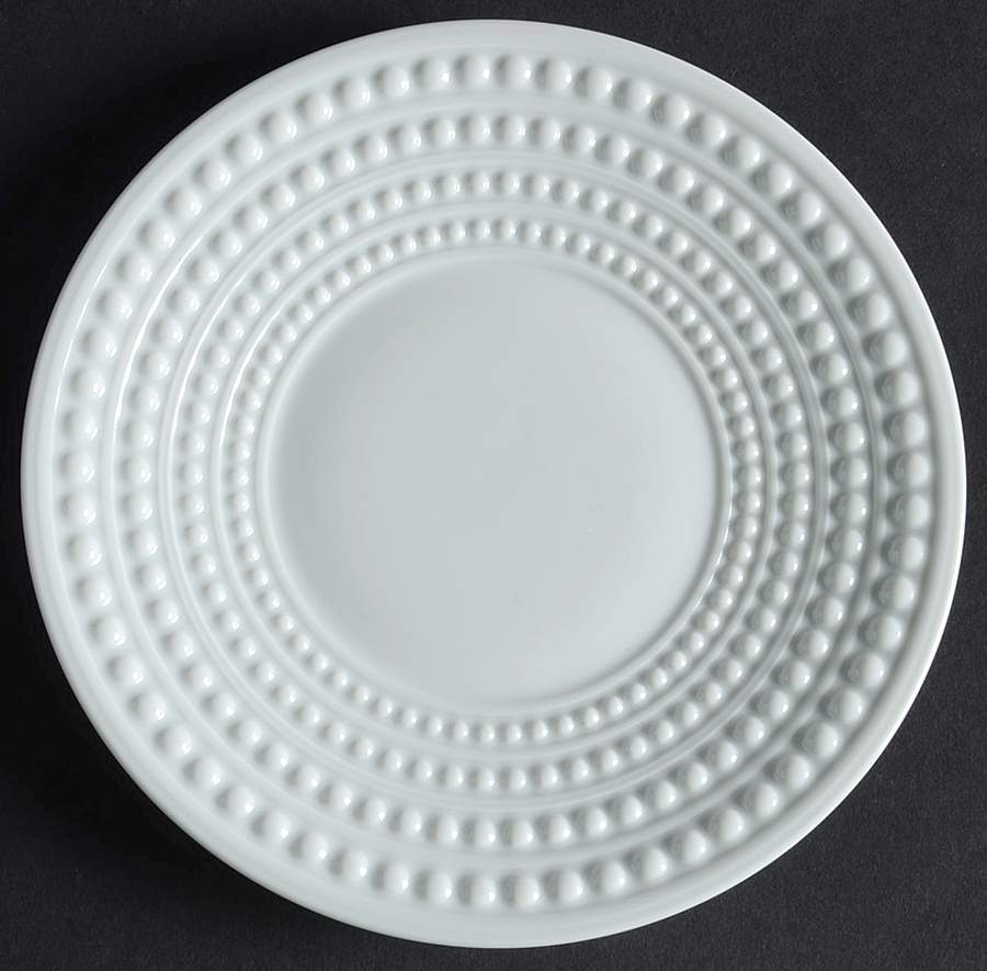 Perlee White Bread & Butter Plate by L'Objet-1