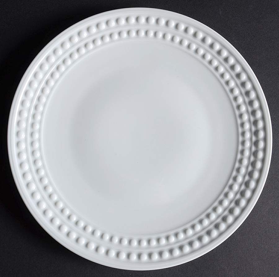 Perlee White Salad/Dessert Plate by L'Objet-1