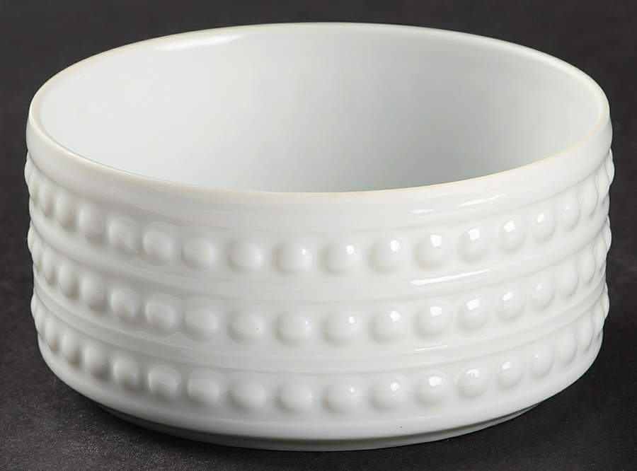 Perlee White 3" Round Bowl by L'Objet-1