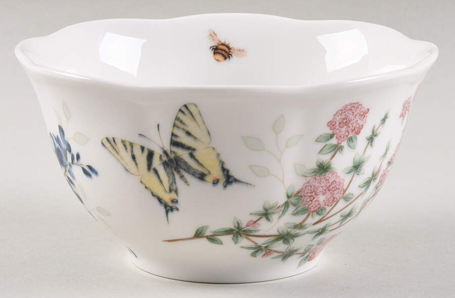 Butterfly Meadow Herbs Rice Bowl by Lenox-1