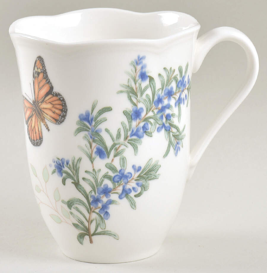 Butterfly Meadow Herbs Mug by Lenox-1