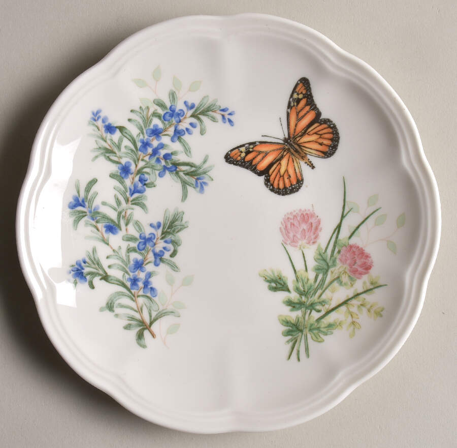 Butterfly Meadow Herbs 6" Party Plate by Lenox-1