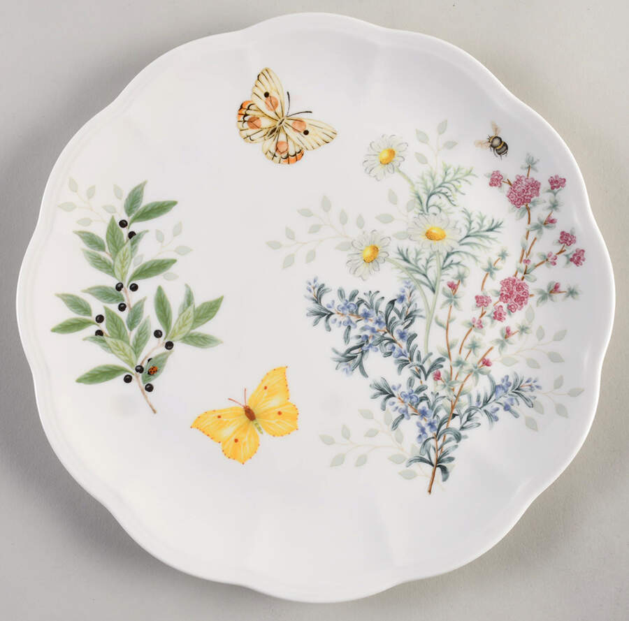 Butterfly Meadow Herbs Dinner Plate by Lenox-1