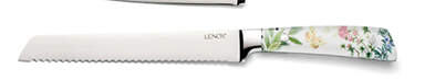 Butterfly Meadow Herbs Bread Knife & Stainless Blade by Lenox-1
