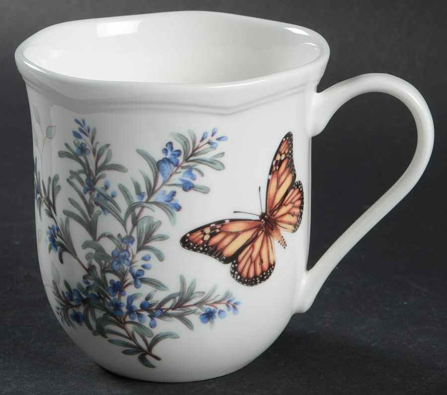 Butterfly Meadow Herbs Mug by Lenox-1