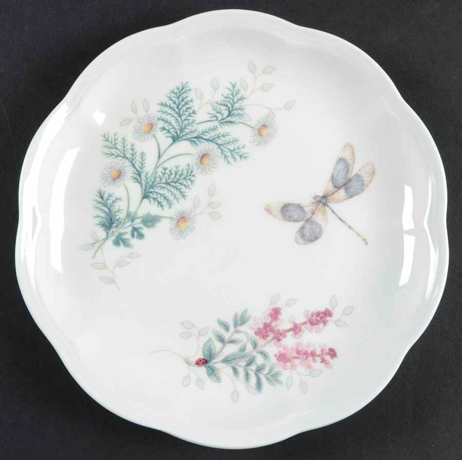 Butterfly Meadow Herbs Dessert/Pie Plate by Lenox-1