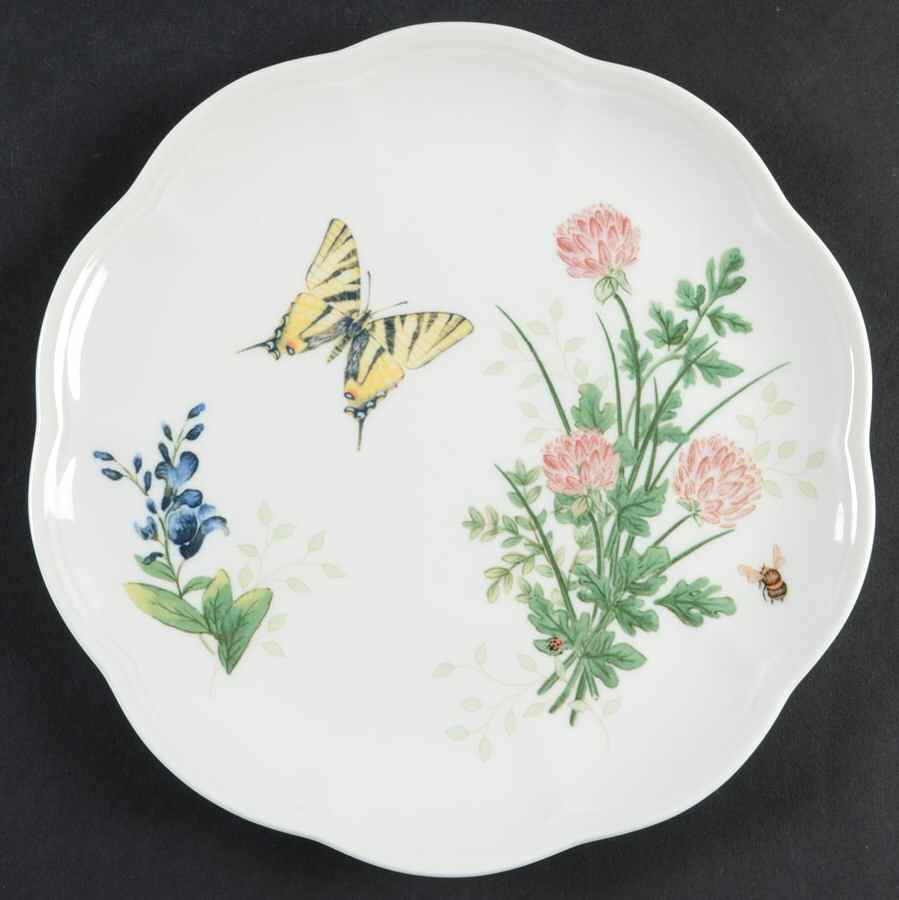 Butterfly Meadow Herbs Accent Luncheon Plate by Lenox-1