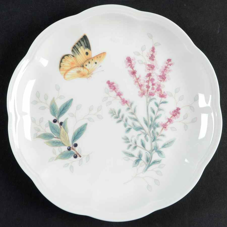 Butterfly Meadow Herbs Dessert/Pie Plate by Lenox-1