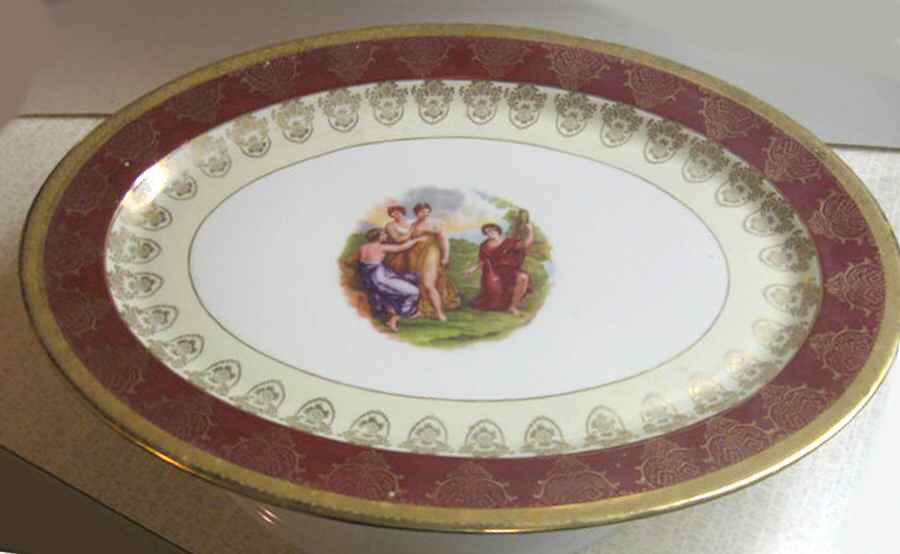 LP36 16" Oval Serving Platter by La Petite China-1