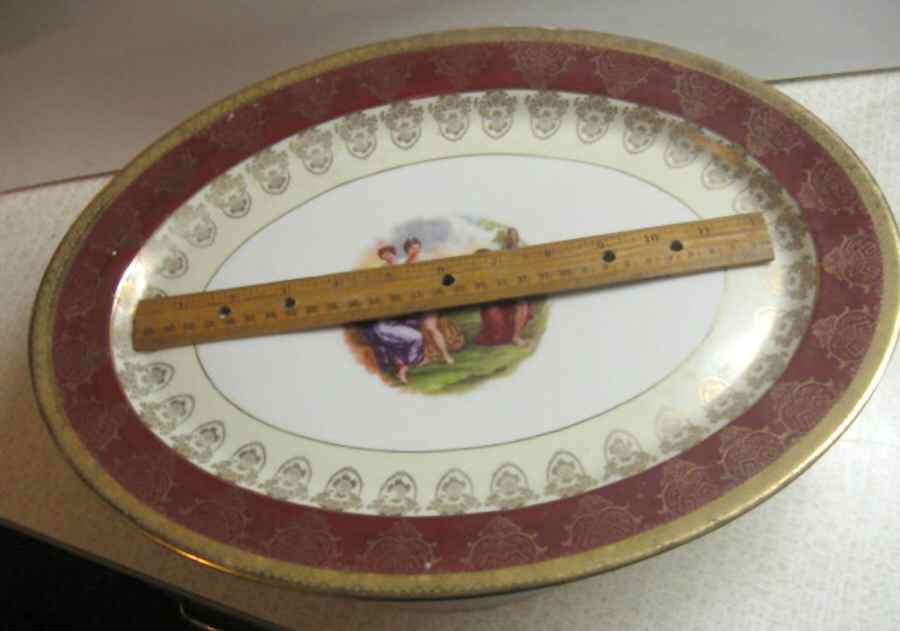 LP36 14" Oval Serving Platter by La Petite China-1