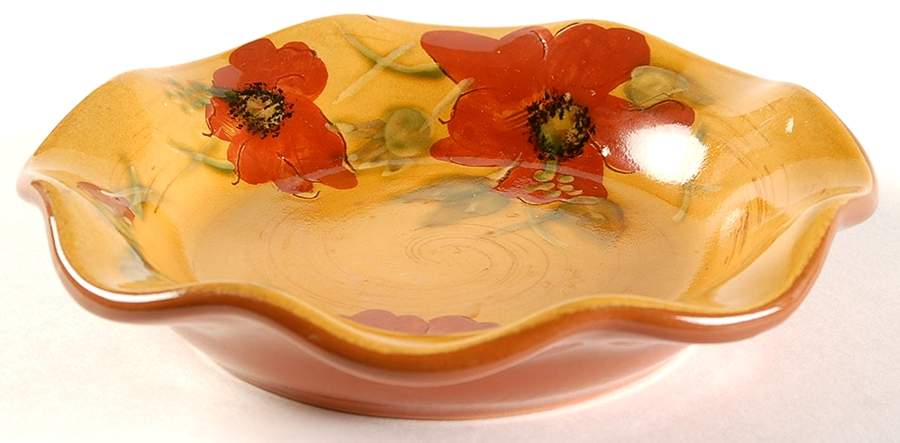 Fleur de Paradis Scalloped Bowl by Livingquarters-1