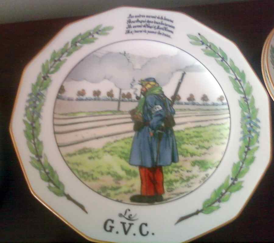 La Grande Guerre Dessins de Job Dinner Plate by Lanternier-1