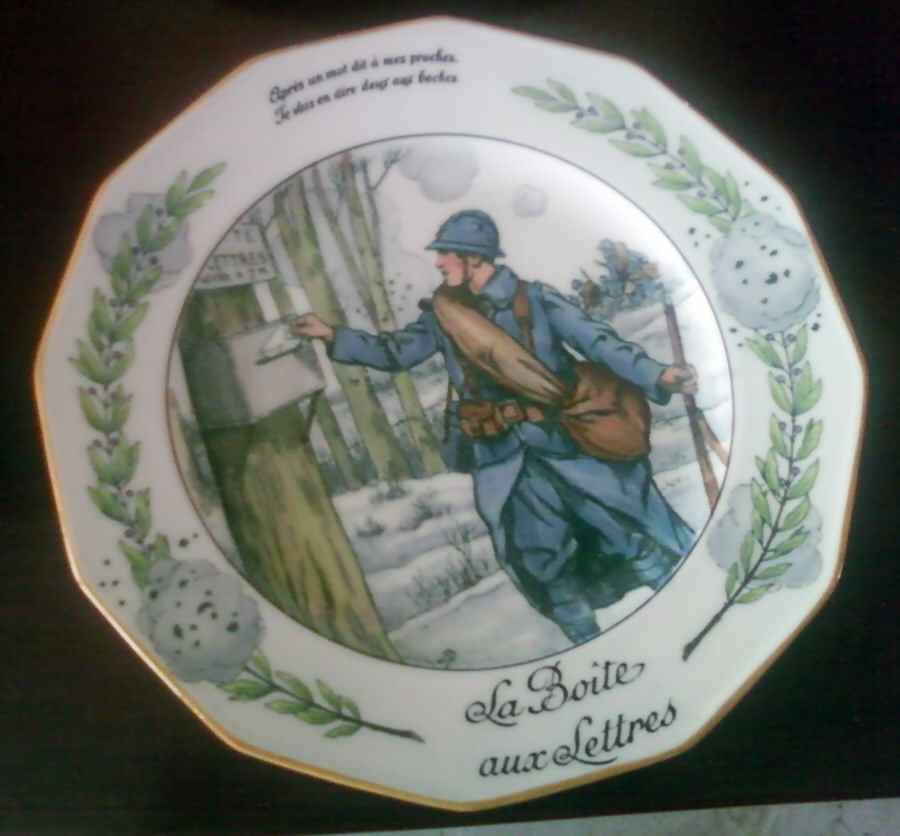 La Grande Guerre Dessins de Job Dinner Plate by Lanternier-1