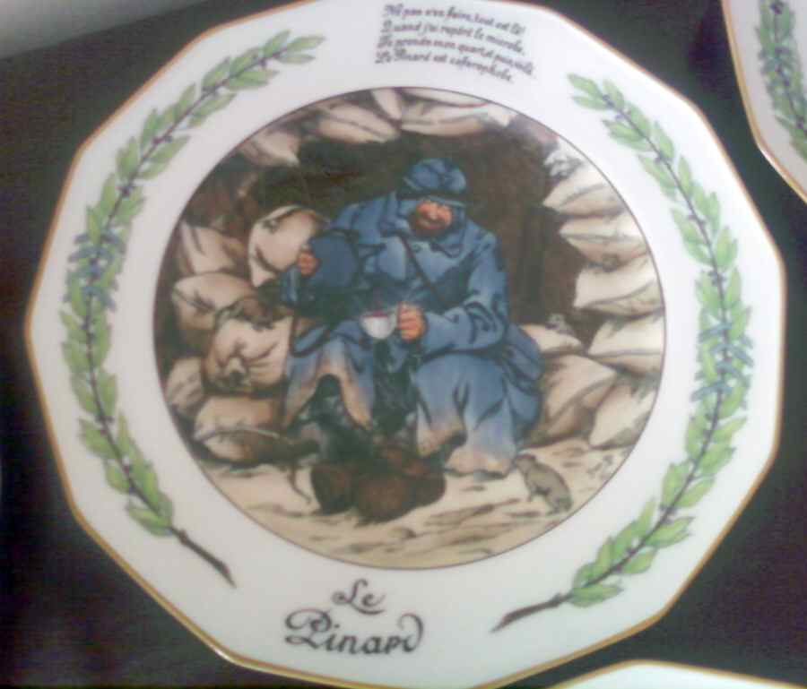 La Grande Guerre Dessins de Job Dinner Plate by Lanternier-1