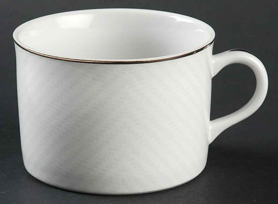 Herringbone Gray Flat Cup by Ralph Lauren China-1