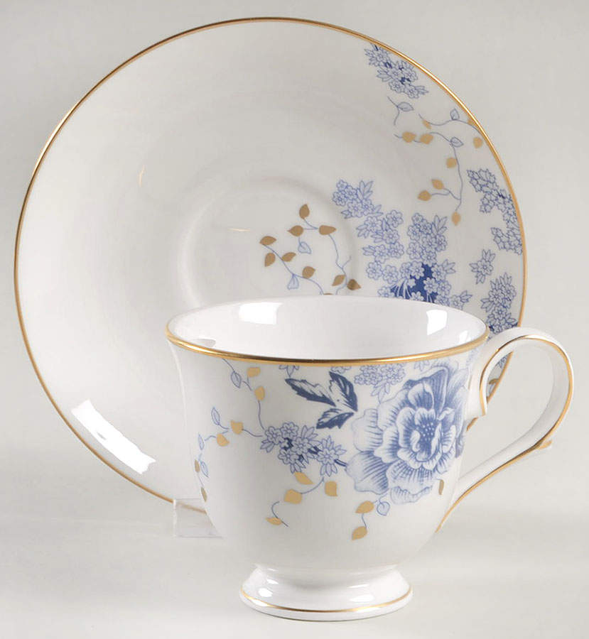 Garden Grove Footed Cup & Saucer Set by Lenox-1
