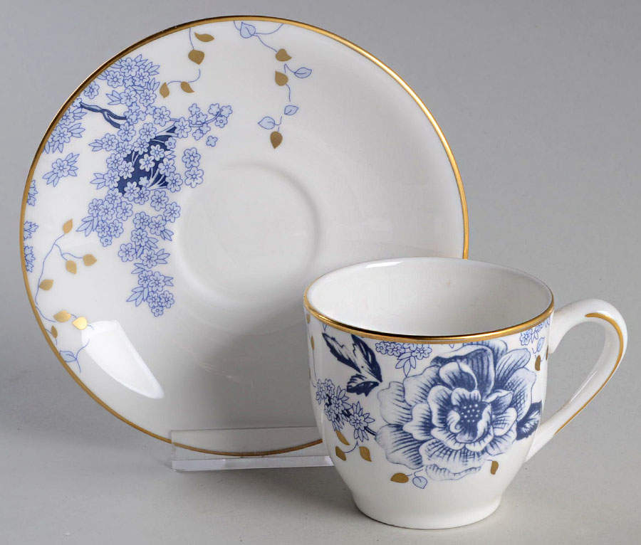 Garden Grove Espresso Cup & Saucer Set by Lenox-1
