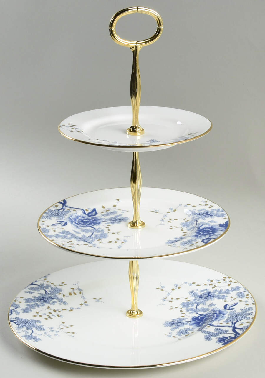 Garden Grove 13 7/8"-14 1/4" 3-Tiered Serving Tray(DP,SP,BB) HC by Lenox-1