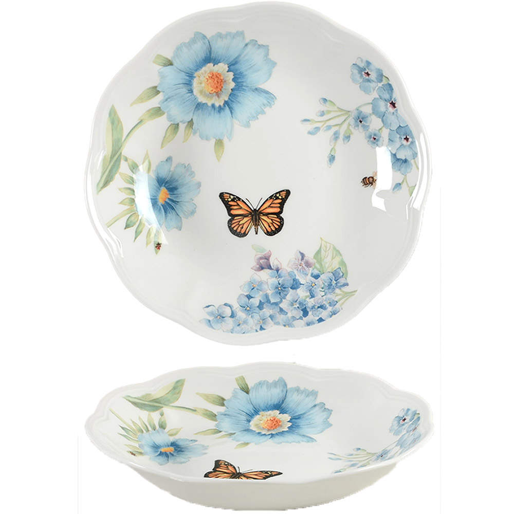 Butterfly Meadow Blue 8" Individual Pasta Bowl by Lenox-1