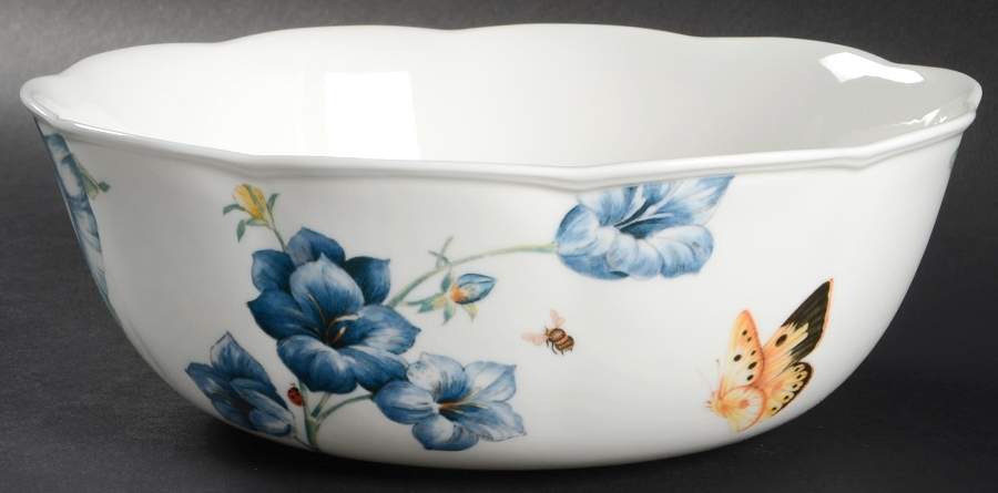Butterfly Meadow Blue 9" Round Serving Bowl by Lenox-1