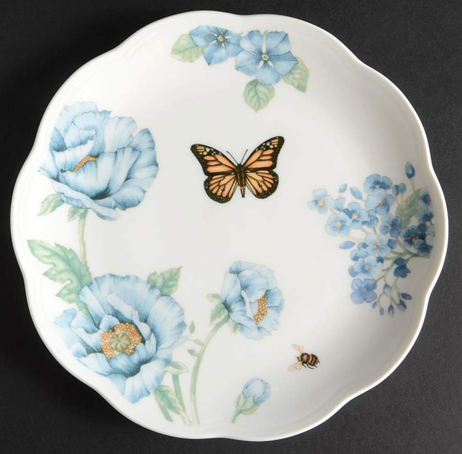 Butterfly Meadow Blue Salad/Dessert Plate by Lenox-1