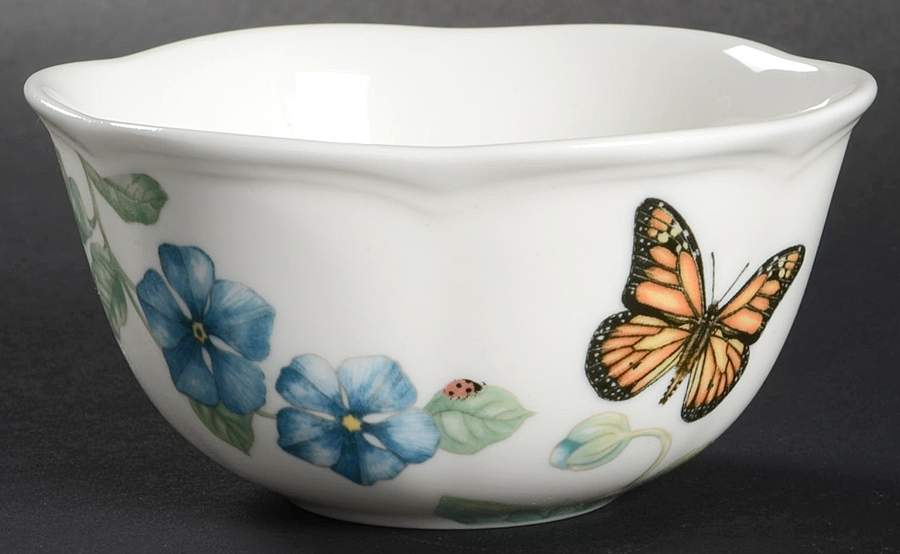 Butterfly Meadow Blue Dessert Bowl by Lenox-1