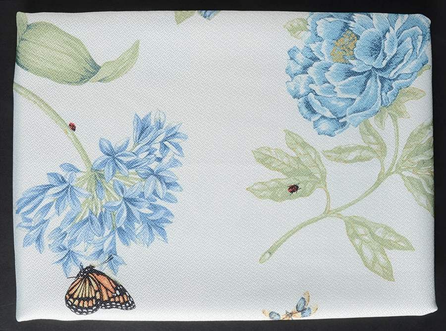Butterfly Meadow Blue 52" Square Tablecloth by Lenox-1