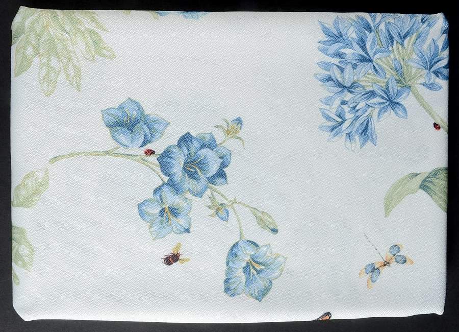 Butterfly Meadow Blue Rectangular Tablecloth 60" X 102" by Lenox-1
