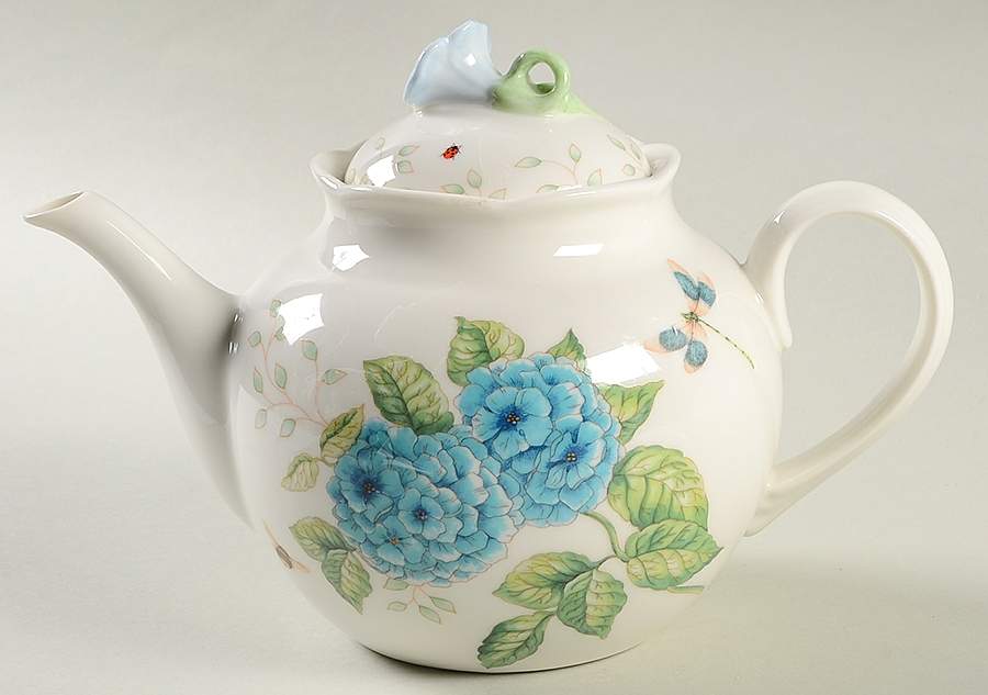 Butterfly Meadow Blue Teapot & Lid by Lenox-1