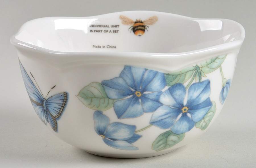 Butterfly Meadow Blue Dessert Bowl by Lenox-1