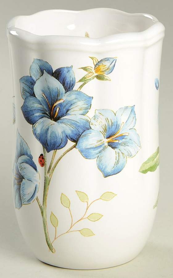 Butterfly Meadow Blue Tall China Tumbler by Lenox-1