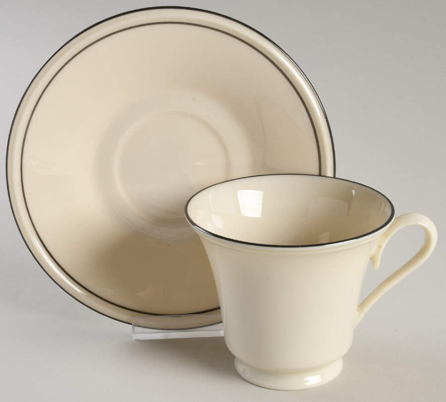L434 Footed Cup & Saucer Set by Lenox-1