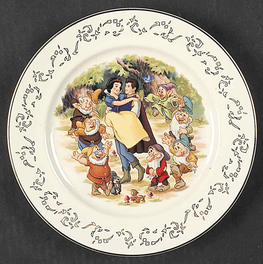 Snow White Dessert/Pie Plate by Lenox-1