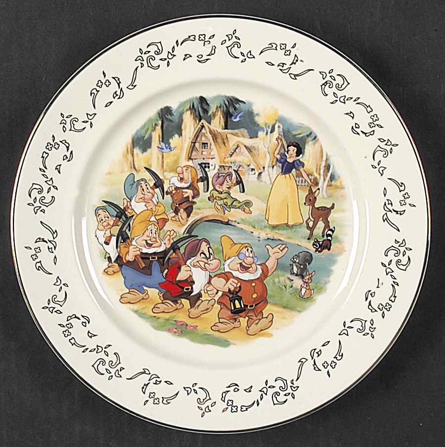 Snow White Dessert/Pie Plate by Lenox-1